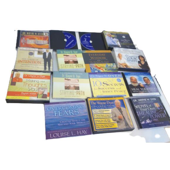 Dr Wayne Dyer Collection Louise Hay CD And Audio Book Collection SET OF 14 - Picture 1 of 7